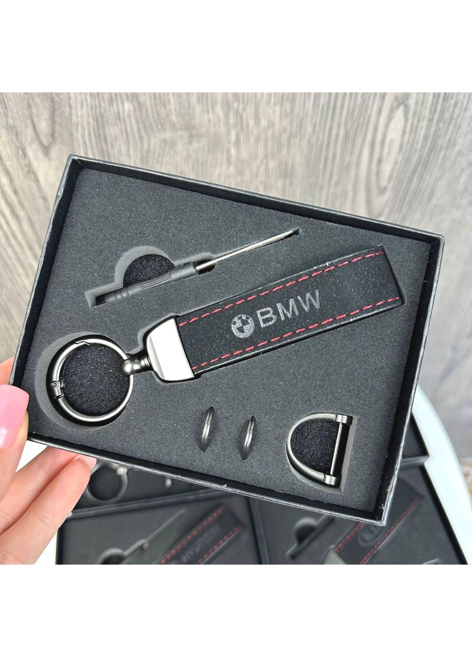 Кожаный брелок для ключей в коробке унисекс с отверткой ProDobro Bmw (363260116)