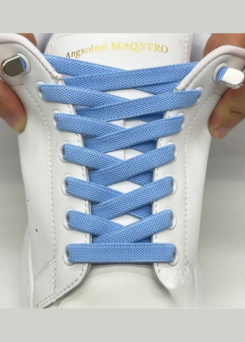 Эластичные плоские шнурки 8мм с фиксаторами PRC (303108017)