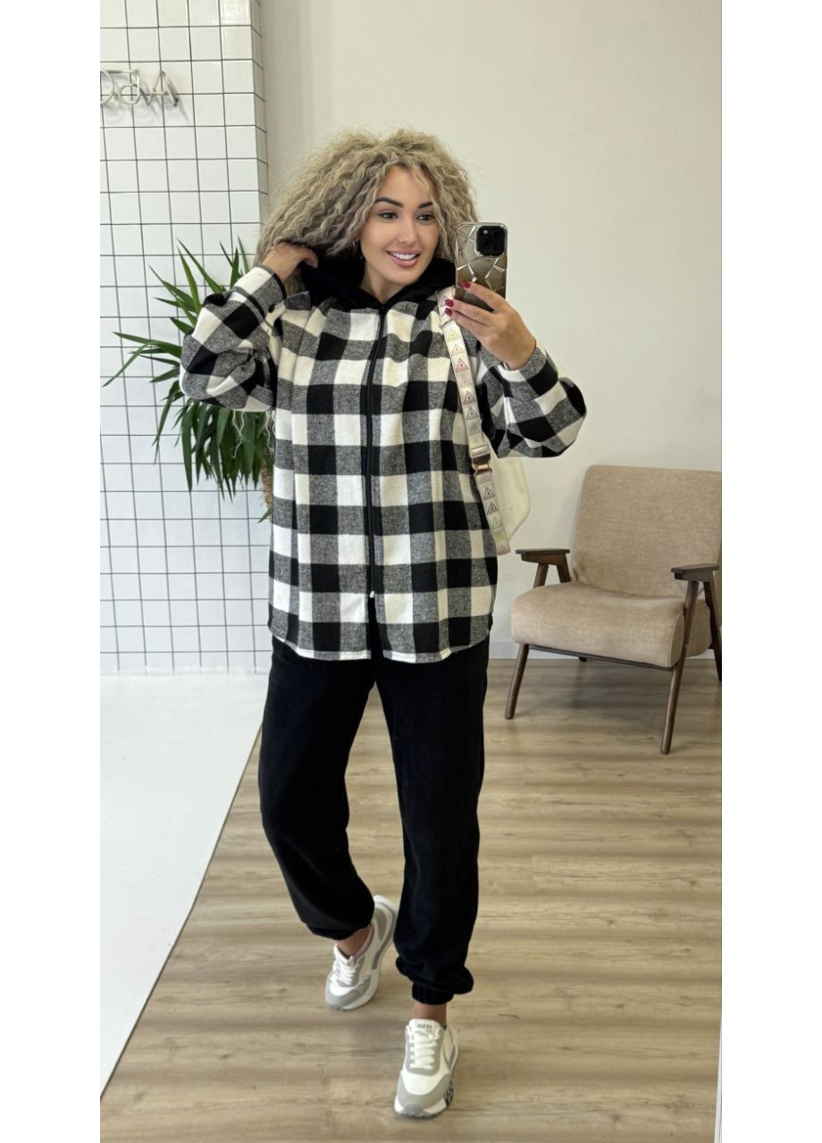 Теплый женский костюм рубашка+джоггеры Fashion (367833473)