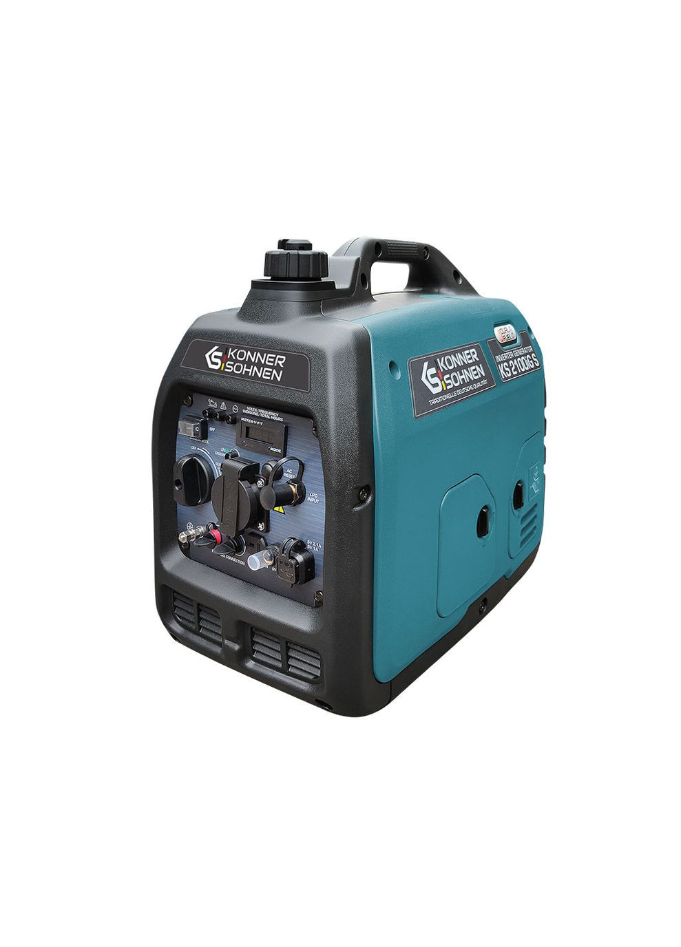 Інверторний генератор KS 2000iG S (2 кВт, 50 Гц, 230 В, 5 л, 0.8 л/год) бензиновий/газовий однофазний (22957) No Brand (331344931)