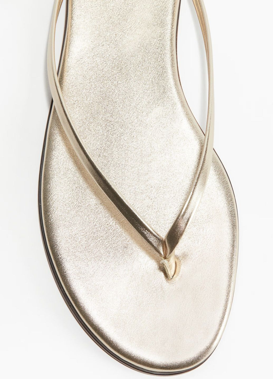 Золотые кэжуал вьетнамки H&M