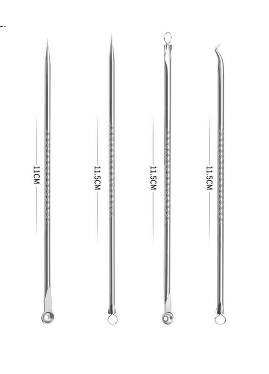 Набор для чистки пор лица и удаления прыщей, угрей, акне, 4 предмета в целофановом пакете JCD (311281219)