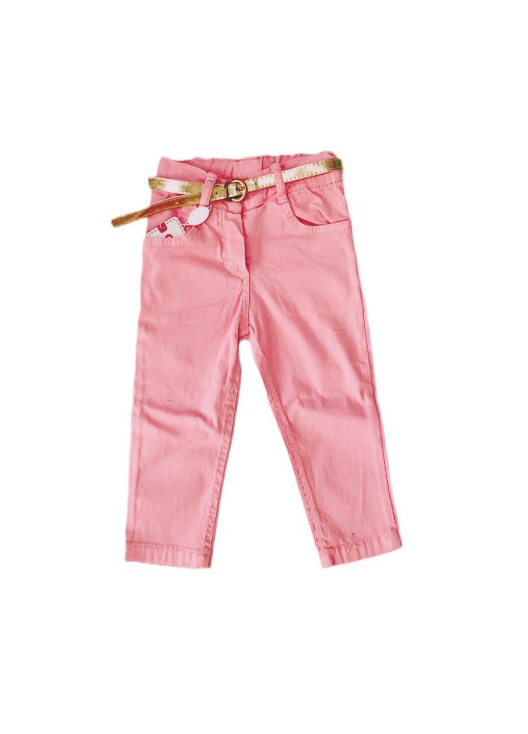 Персиковые демисезонные брюки Oryeda