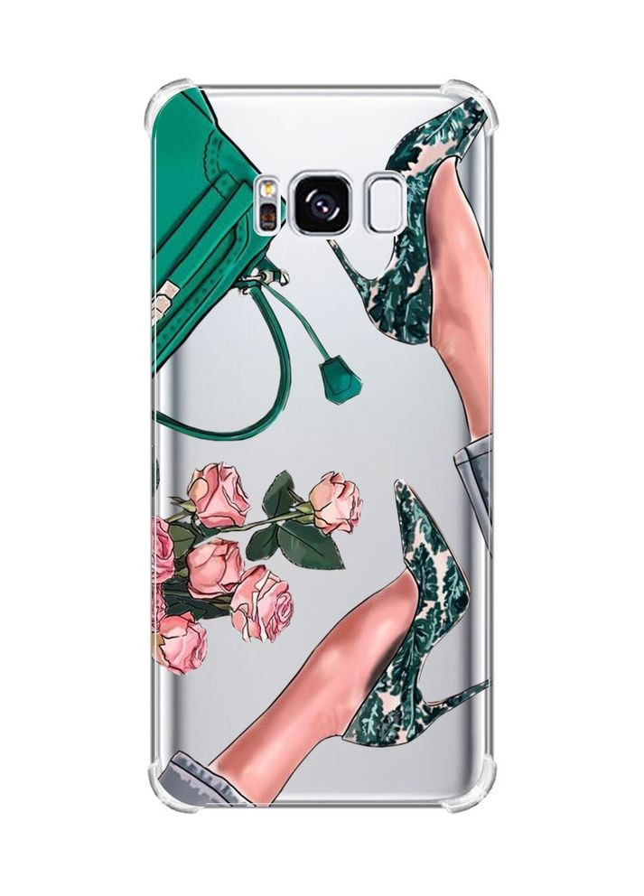 Чохол з потовщеними кутами на Samsung Galaxy S8:: Туфельки і квіти (принт 225) Creative (360702768)