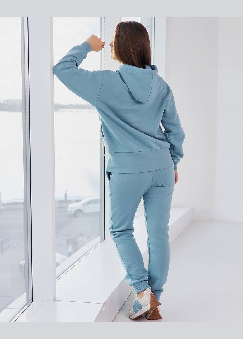 Женский спортивный костюм (начес) М112.4 худые+джогеры крем UMON (315480829)