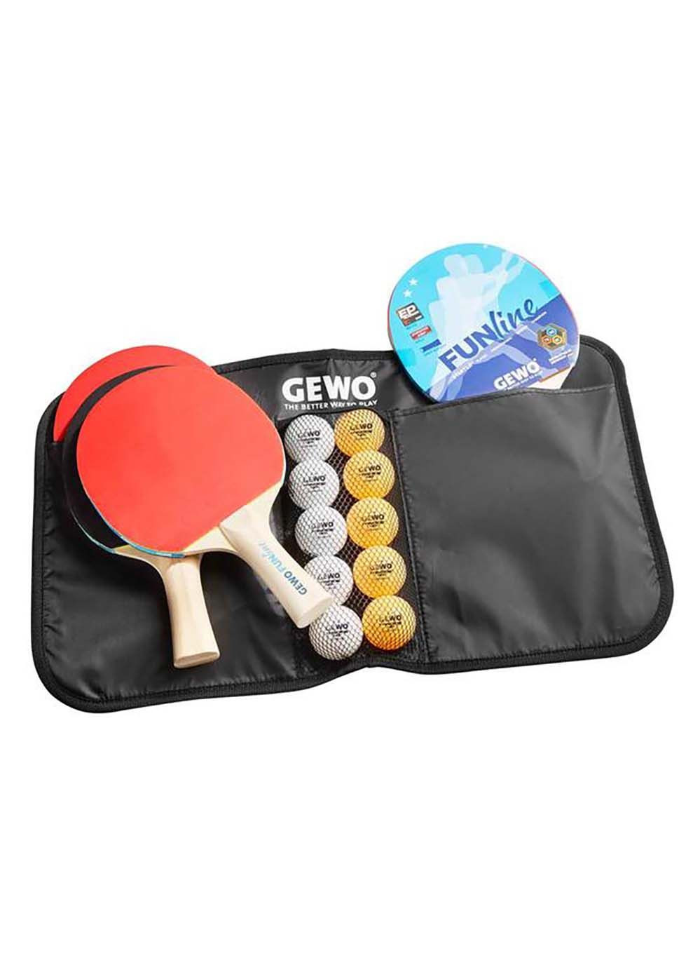Набор для настольного тенниса Fun Time 4 Bats 10 Balls GEWO (367595341)