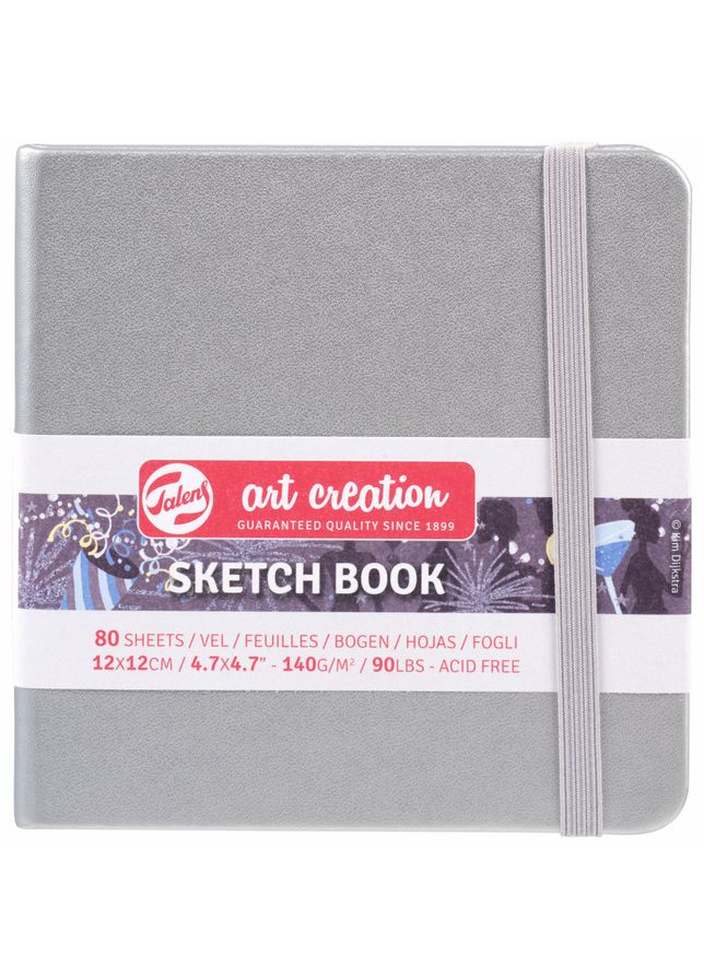 Блокнот для графіки Talens Art Creation 12х12 см 140г/м2 80л Shiny Silver Royal Talens (362586603)