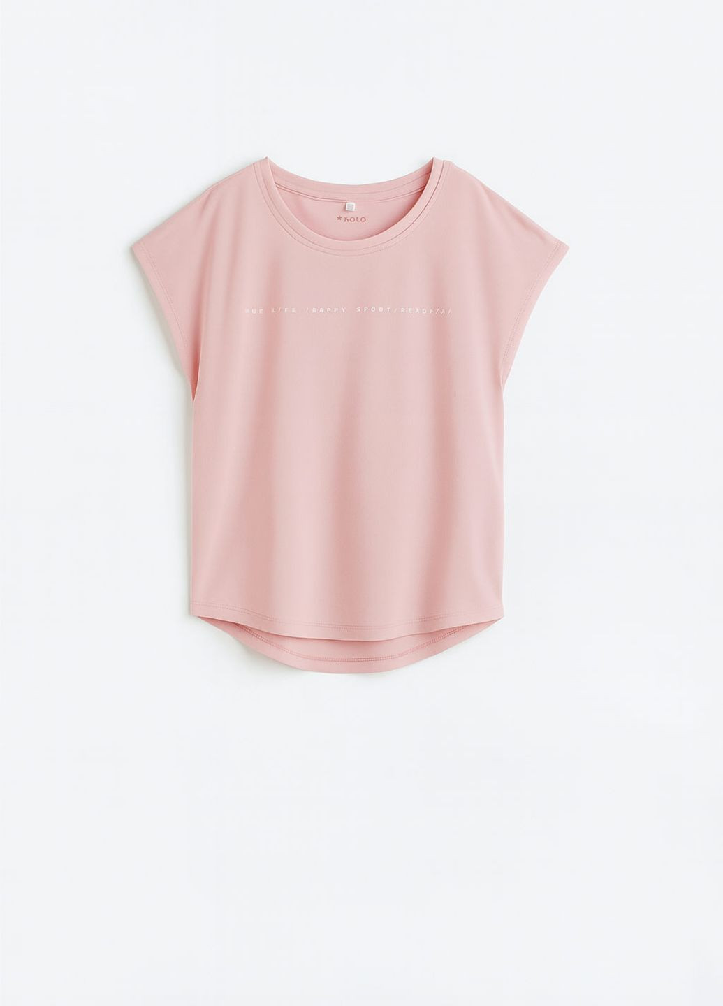 Розовая летняя спортивная футболка H&M