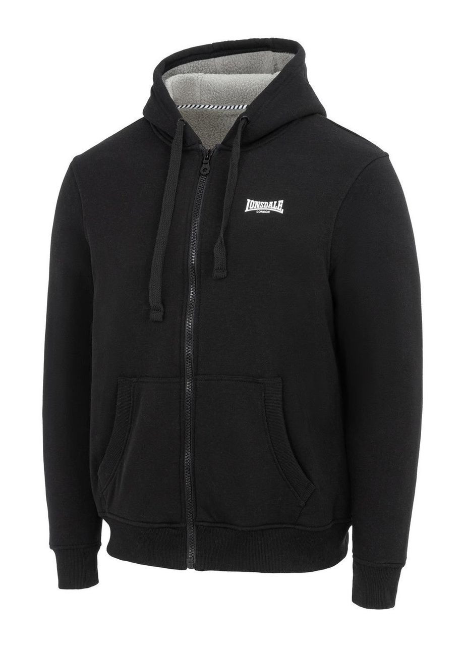 Черная демисезонная куртка мужская демисезонная с подкладкой sherpa Lonsdale
