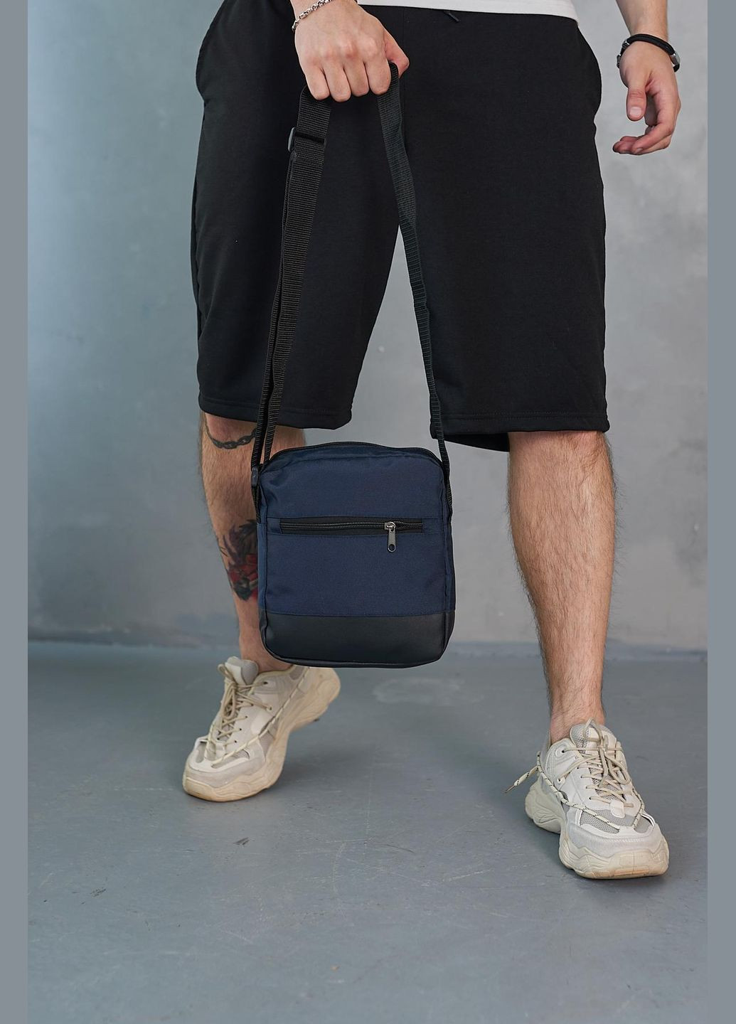 Барсетка «unique» 1000d синяя No Brand (329203561)