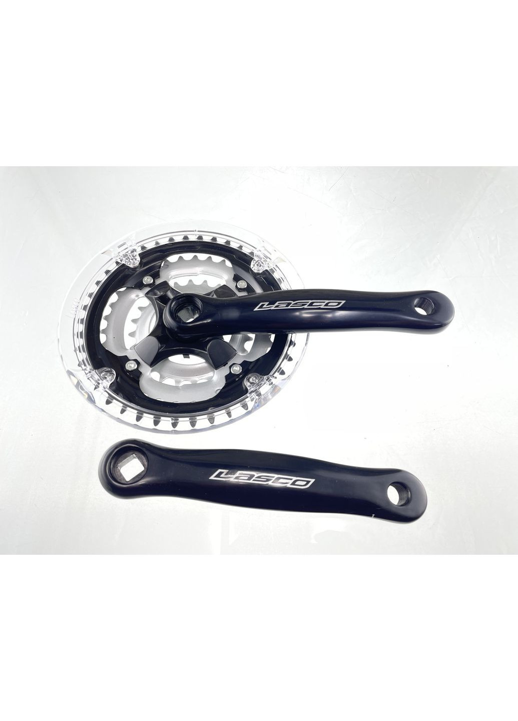 Звезды велосипедные (передние) 24/34/42T (+2 шатуны L-170mm, квадрат, алюминий, с защитой) (3F1542SP) (LASCO) No Brand (370961440)