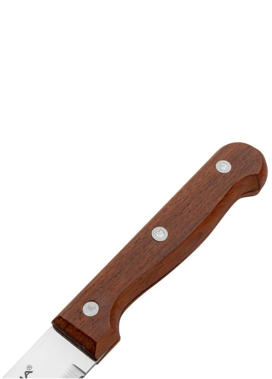 Нож для овощей 7 см деревянная ручка металлик нержавеющая сталь арт. 5N5006 Florina (284665820)