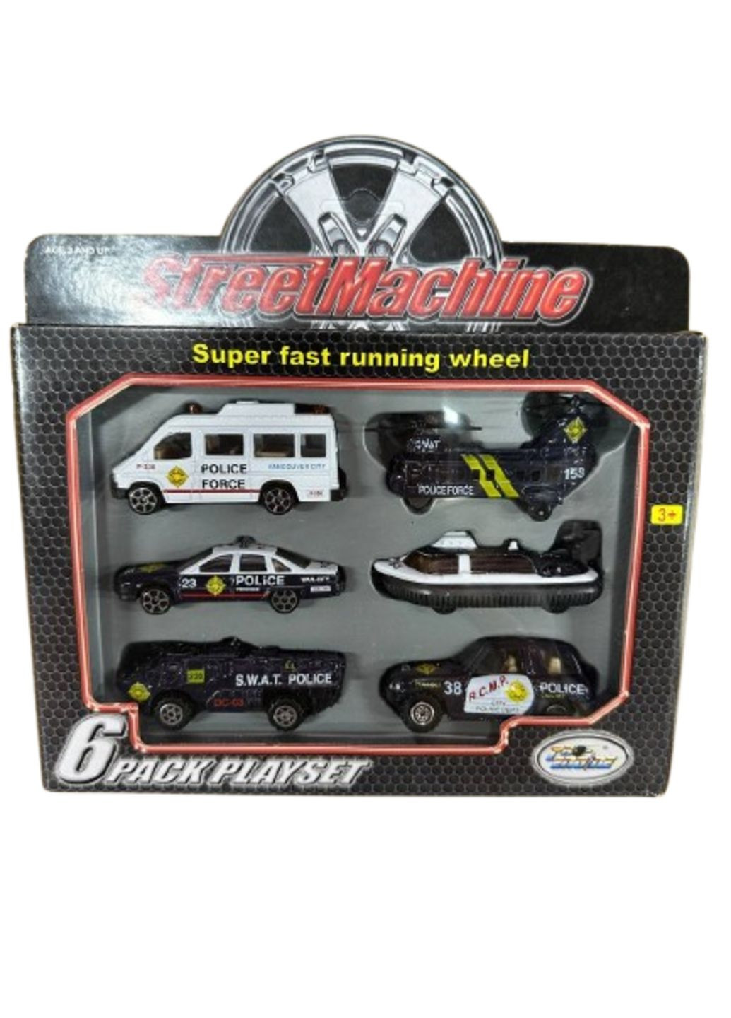 Набір металевих машинок PT 2093 Поліція Metr+ (308455043)