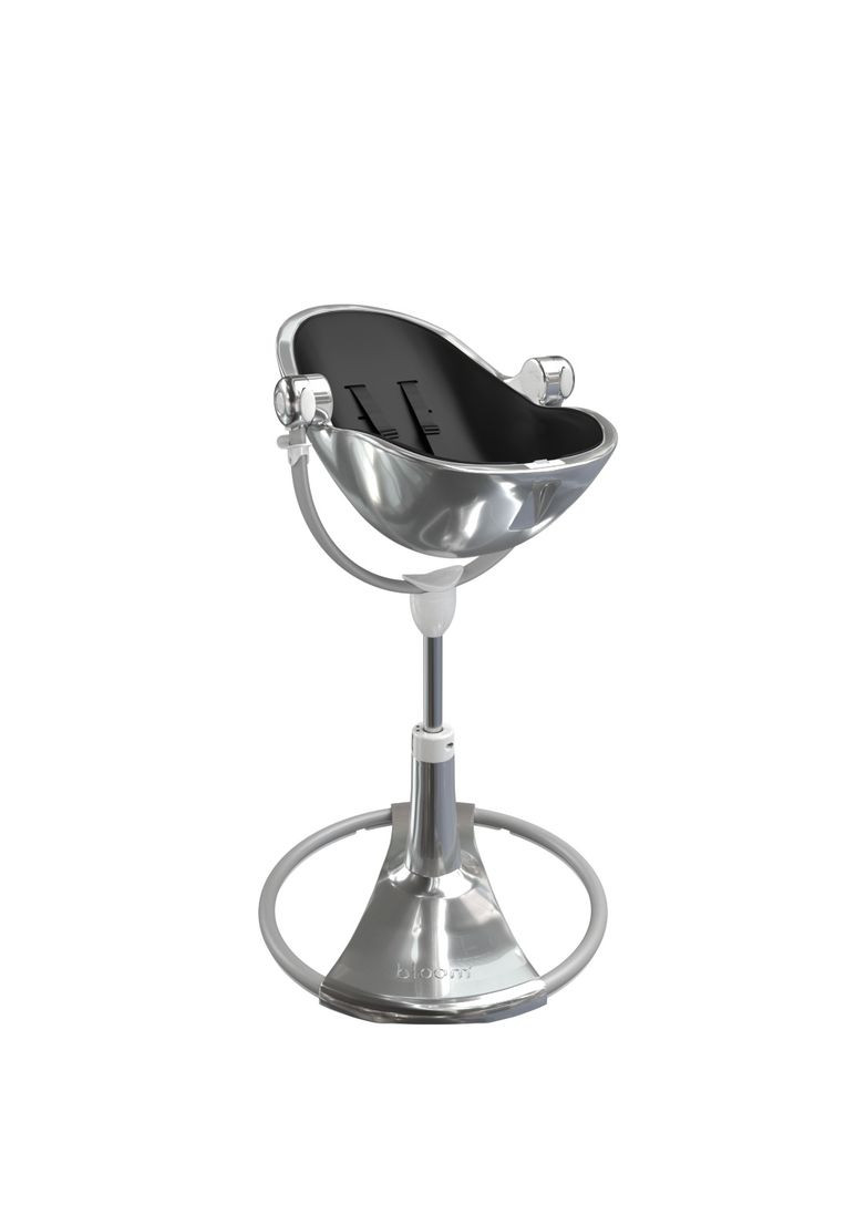 Стульчик для кормления FRESCO Silver/Midnight black Bloom E10535-S\E10516-MBL (353308356)