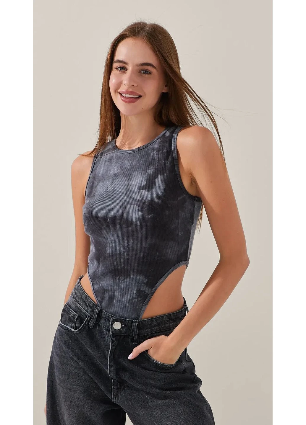 Боди с узором женский WTC02443 Серый shop (2888000011398) LAWA (344448983)