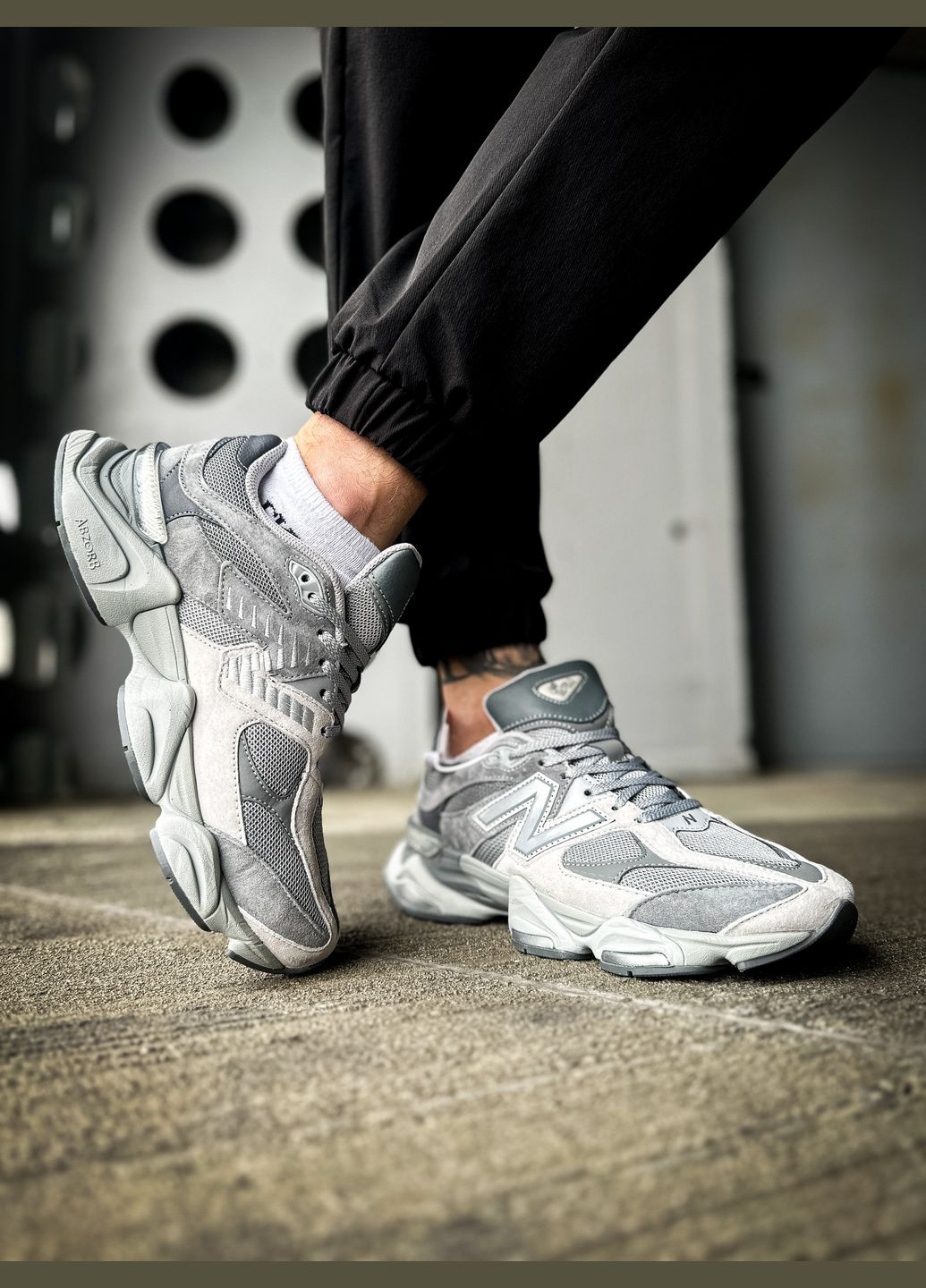 Кросівки жіночі і чоловічі New Balance 9060 shadow grey concrete silver | Нью Беланс 9060 сірі No Brand сірі всесезони (311314459)