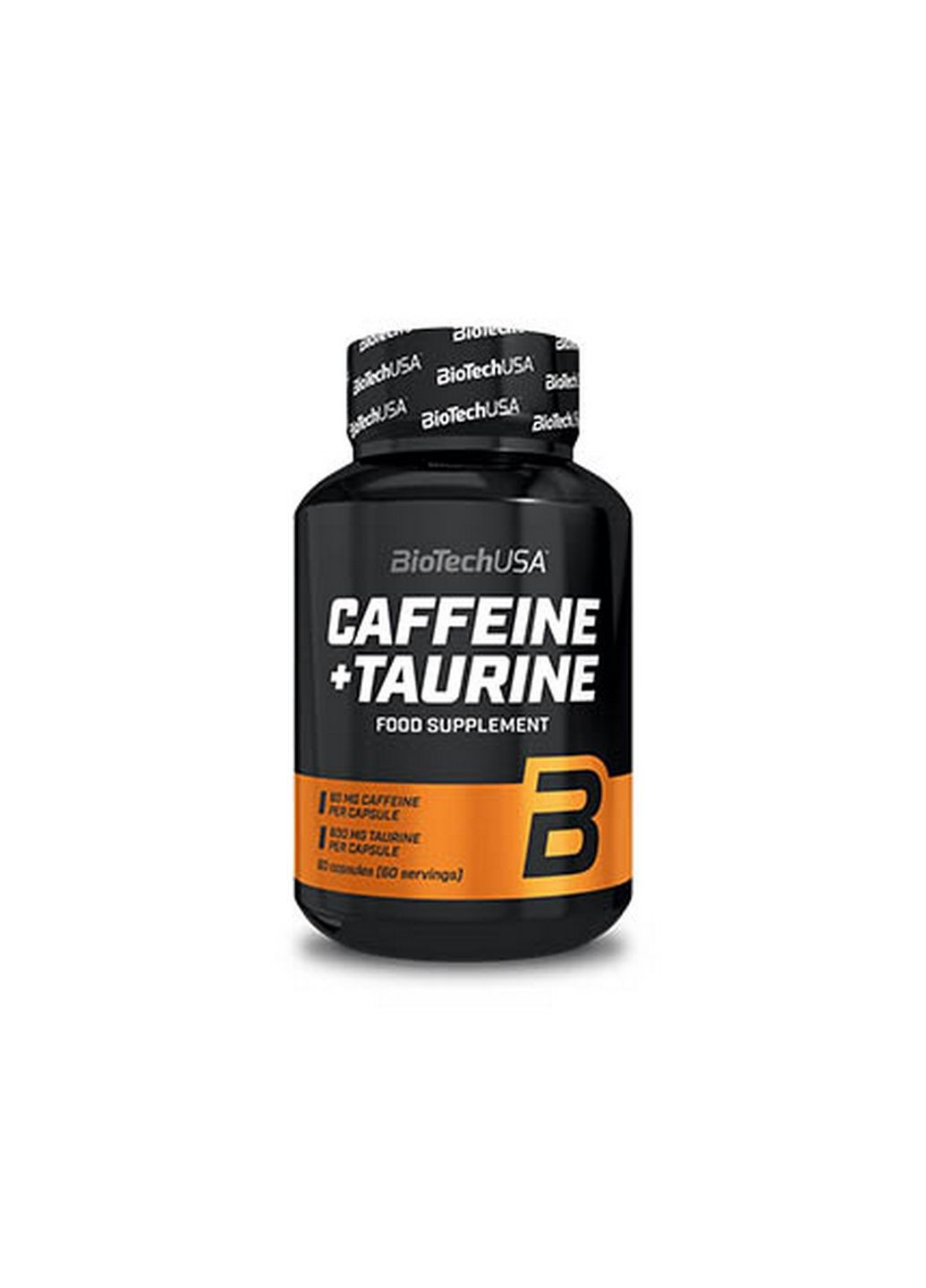 Передтренувальний комплекс Caffeine + Taurine, 60 капсул Biotech (295898498)