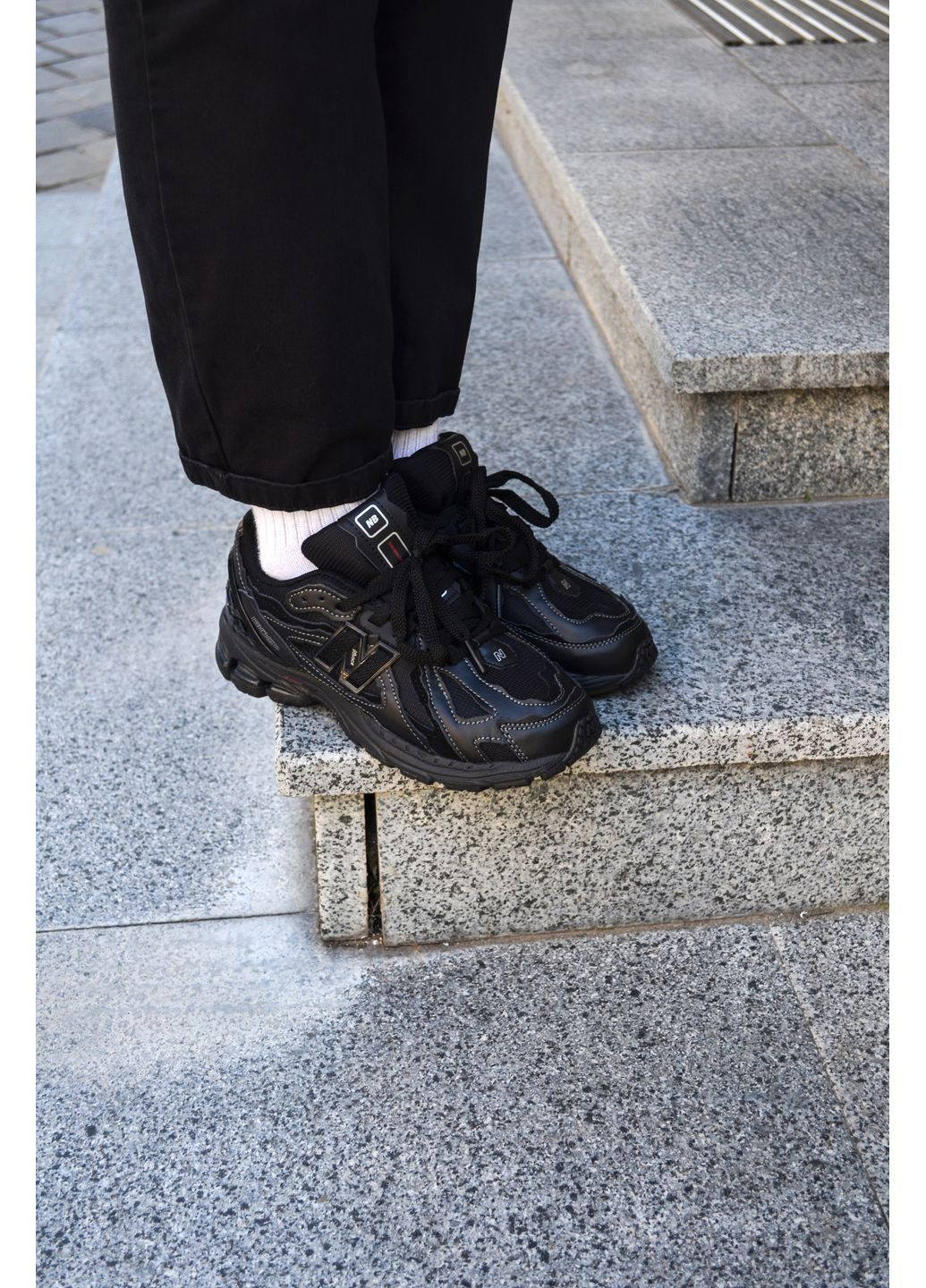 Черные демисезонные кроссовки мужские new balance 1906d triple black нью беланс 1906d No Brand