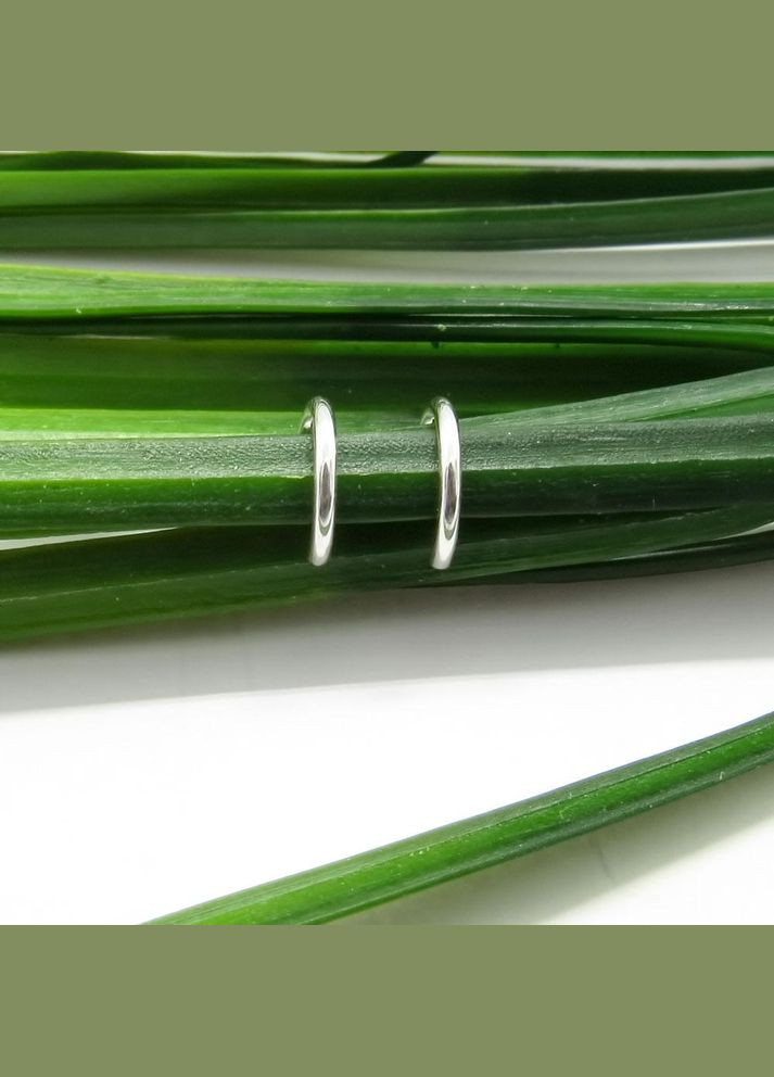 Срібна сережка каффа "Подвійна" No Brand (350667129)