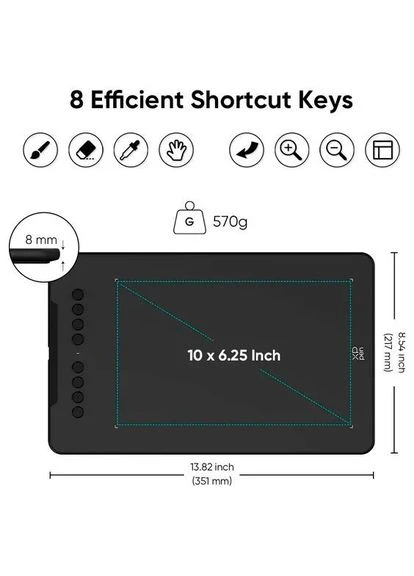 Графічний планшет Deco 01 V3 Black [118667] XP-Pen (400892429)