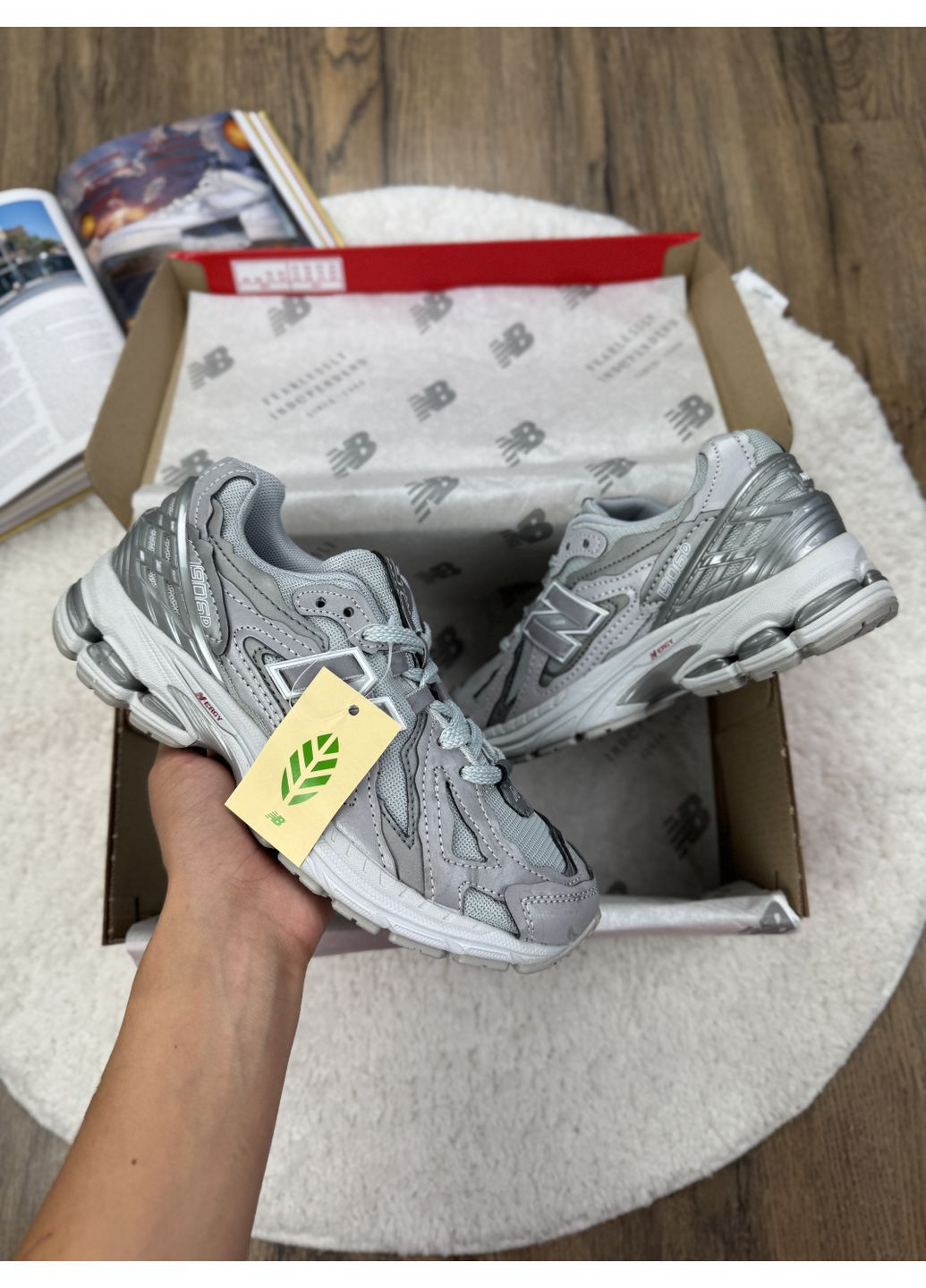 Серые демисезонные кроссовки мужские new balance 1906d grey reflective нью беланс 1906d No Brand