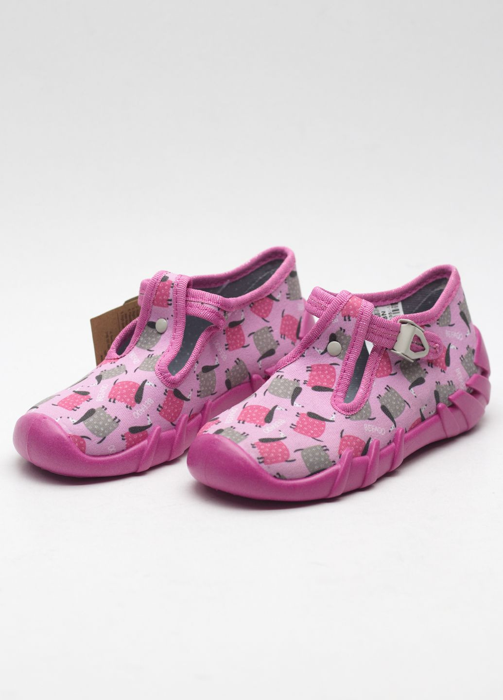 Капці дитячі текстильні рожеві для дівчаток Befado 110P508N (318553419)
