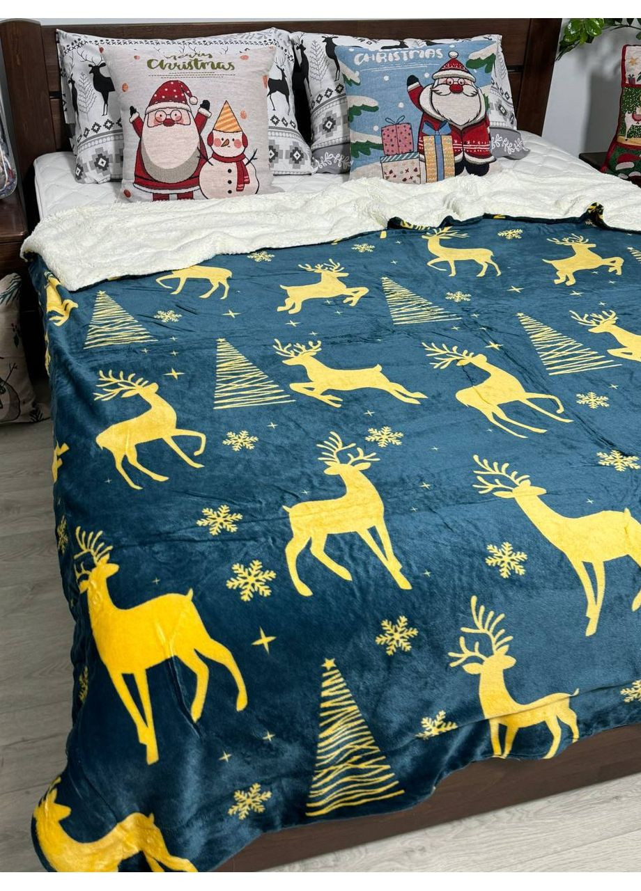 Новорічний плед на овчині Vishnya (368971070)