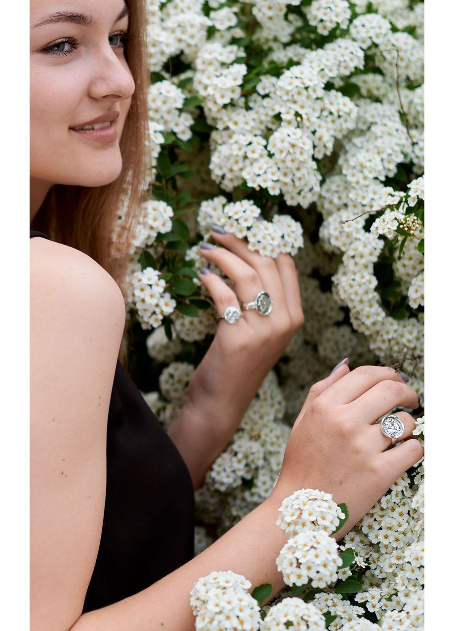 Кільце срібне античне Сова Афіни 925 16.5-18 розмір Skifska Etnika (364202987)