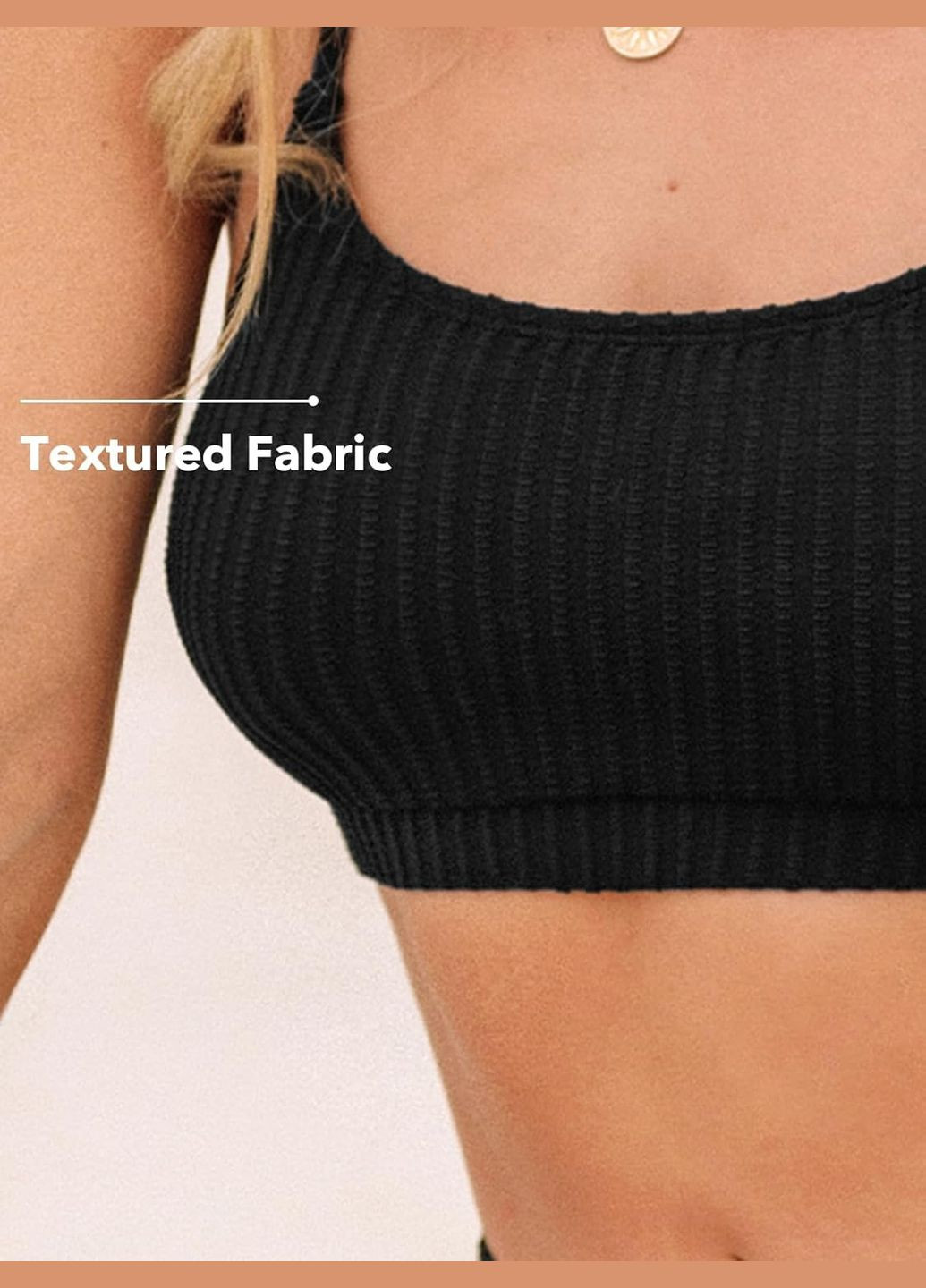 Чорний літній купальник CUPSHE