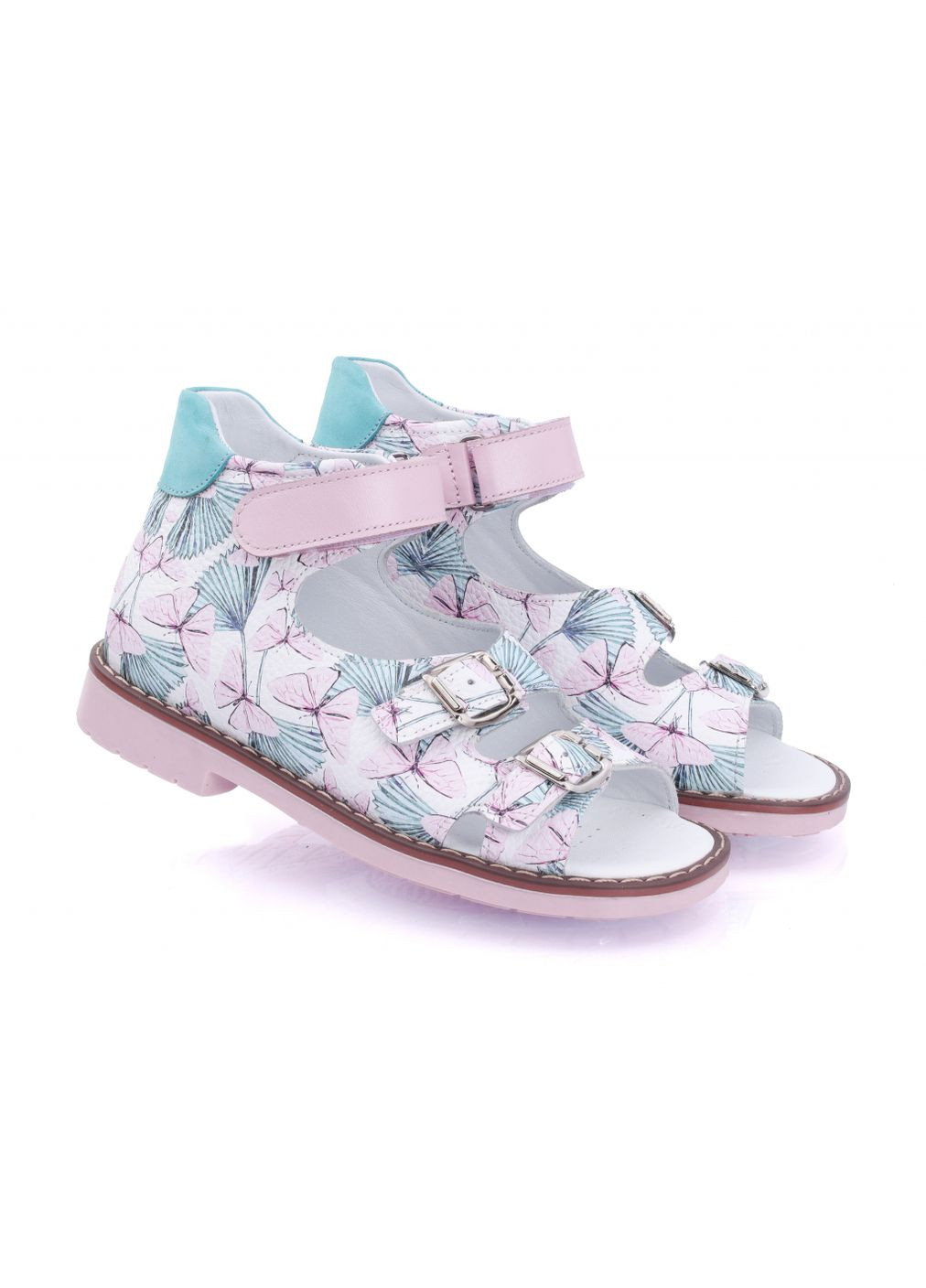 Cандалії 687 для дівчаток рожево-зелені. Розмір Topitop (366875351)