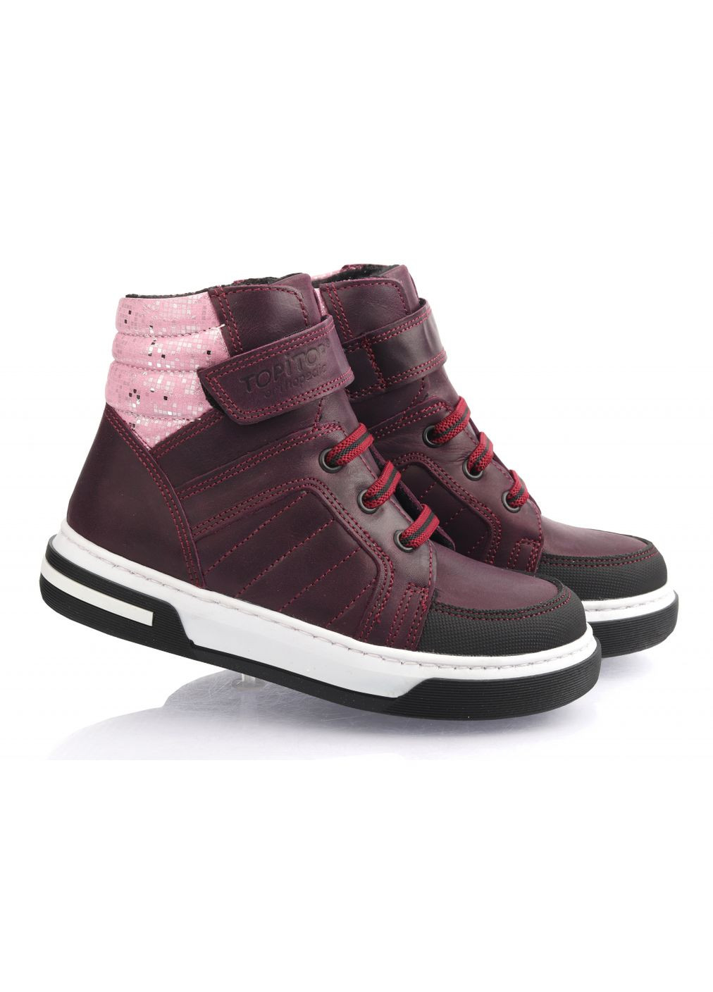 Черевики осінні 2021 для дівчаток фіолетово-чорні. Розмір Topitop (367166551)