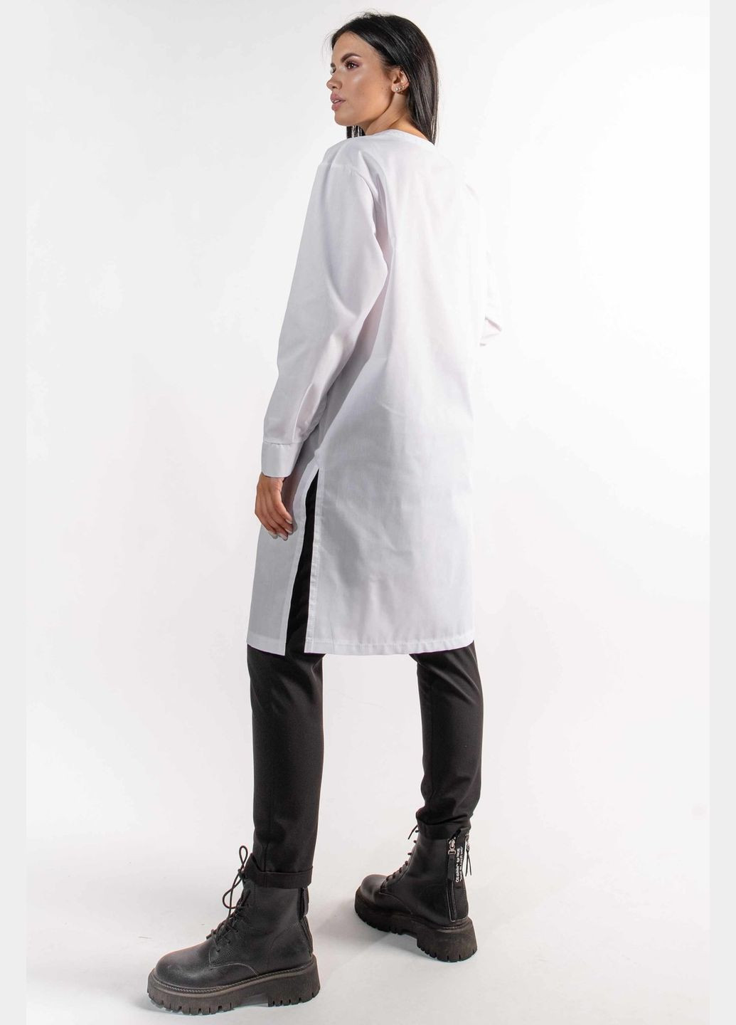 Белая кэжуал рубашка RiMari