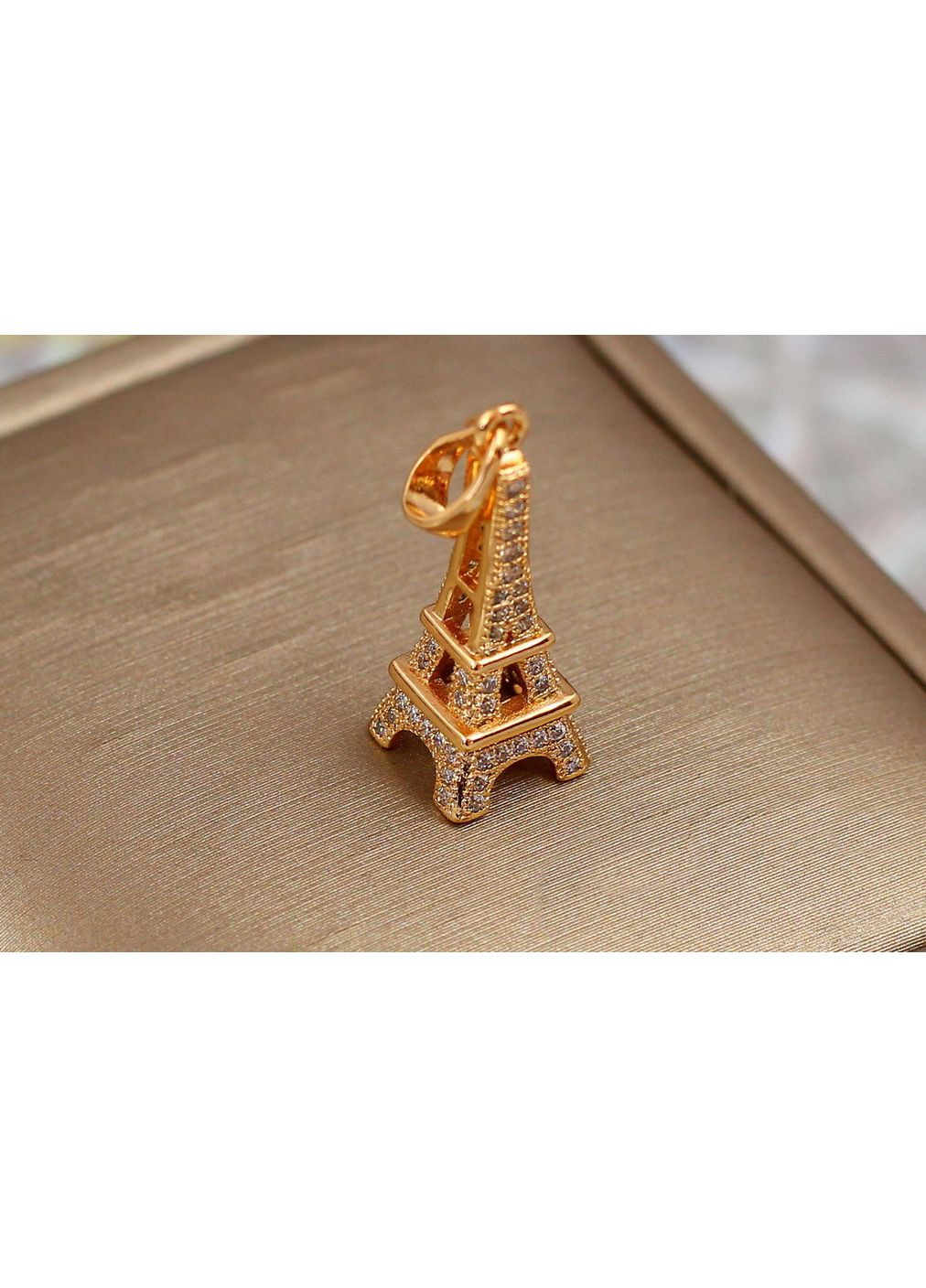 Кулон Эйфелева башня 2.3 см ширина 9 мм золотистый love-shopping Xuping Jewelry (355800525)