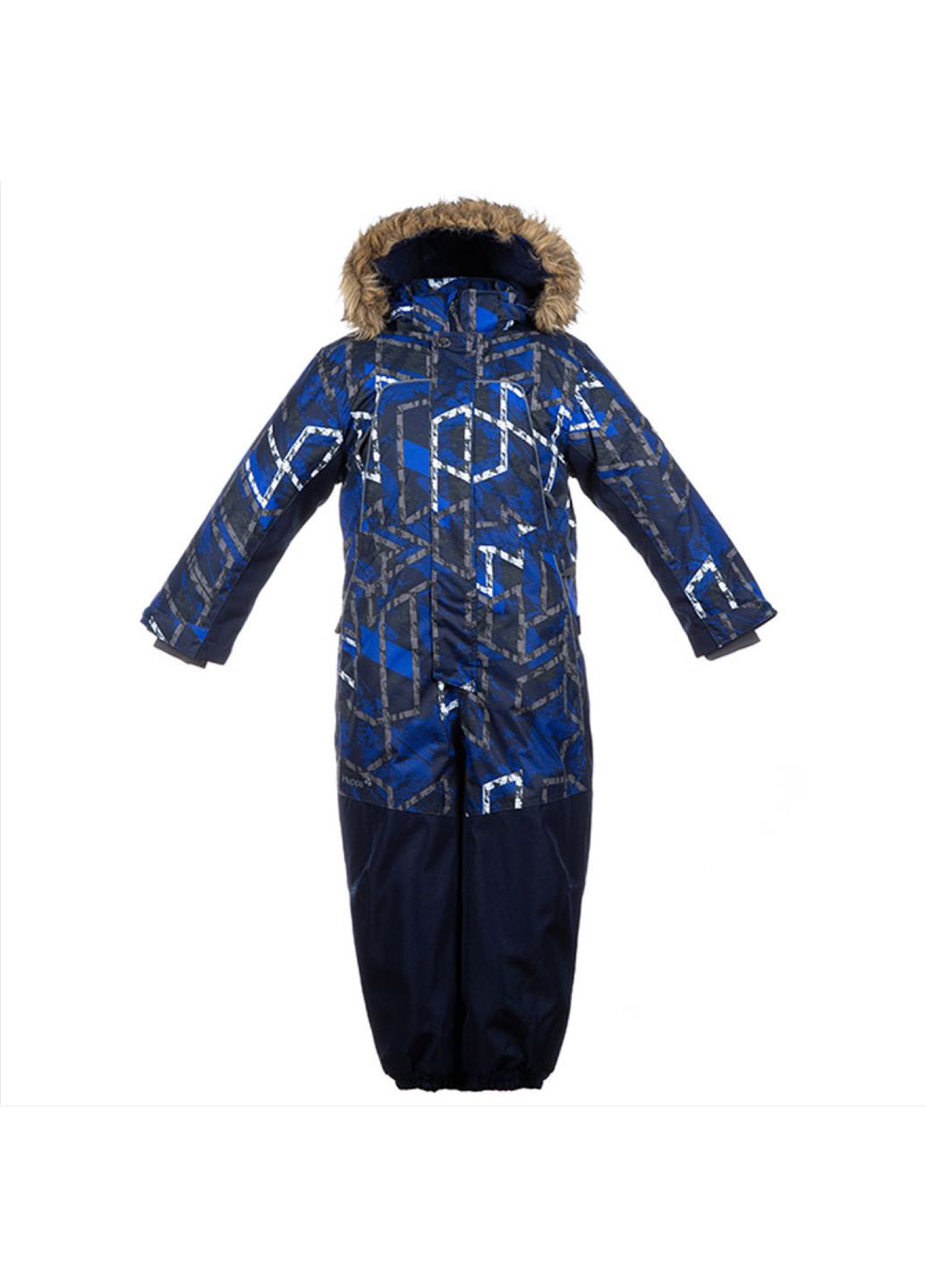Синя комбінезон bruce, для хлопчиків, синій з принтом, розмір 116 (82535) Huppa 36330030-82535-116