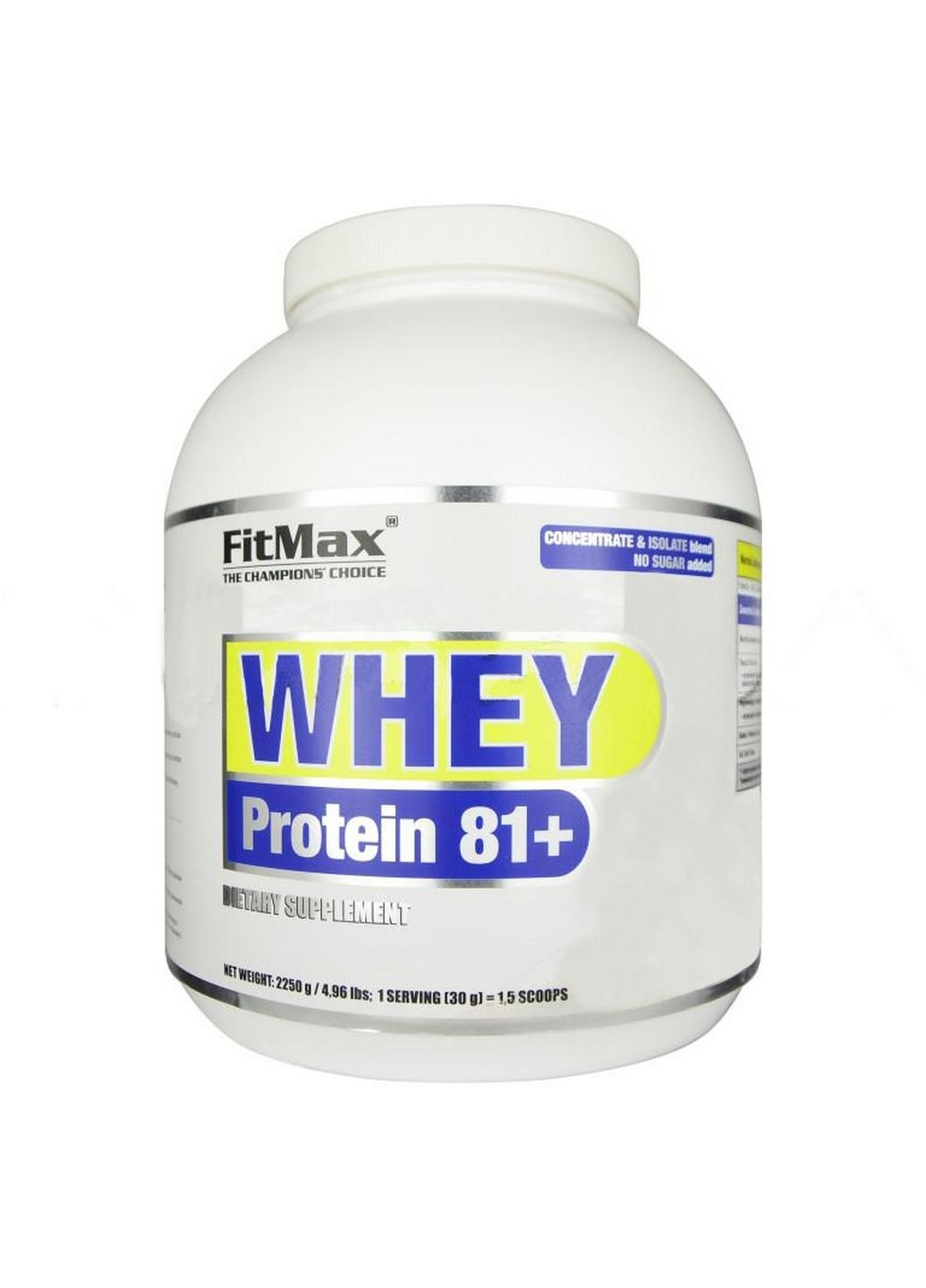 Протеїн Whey Protein 81+, 2.25 кг Ваніль FitMax (293417058)