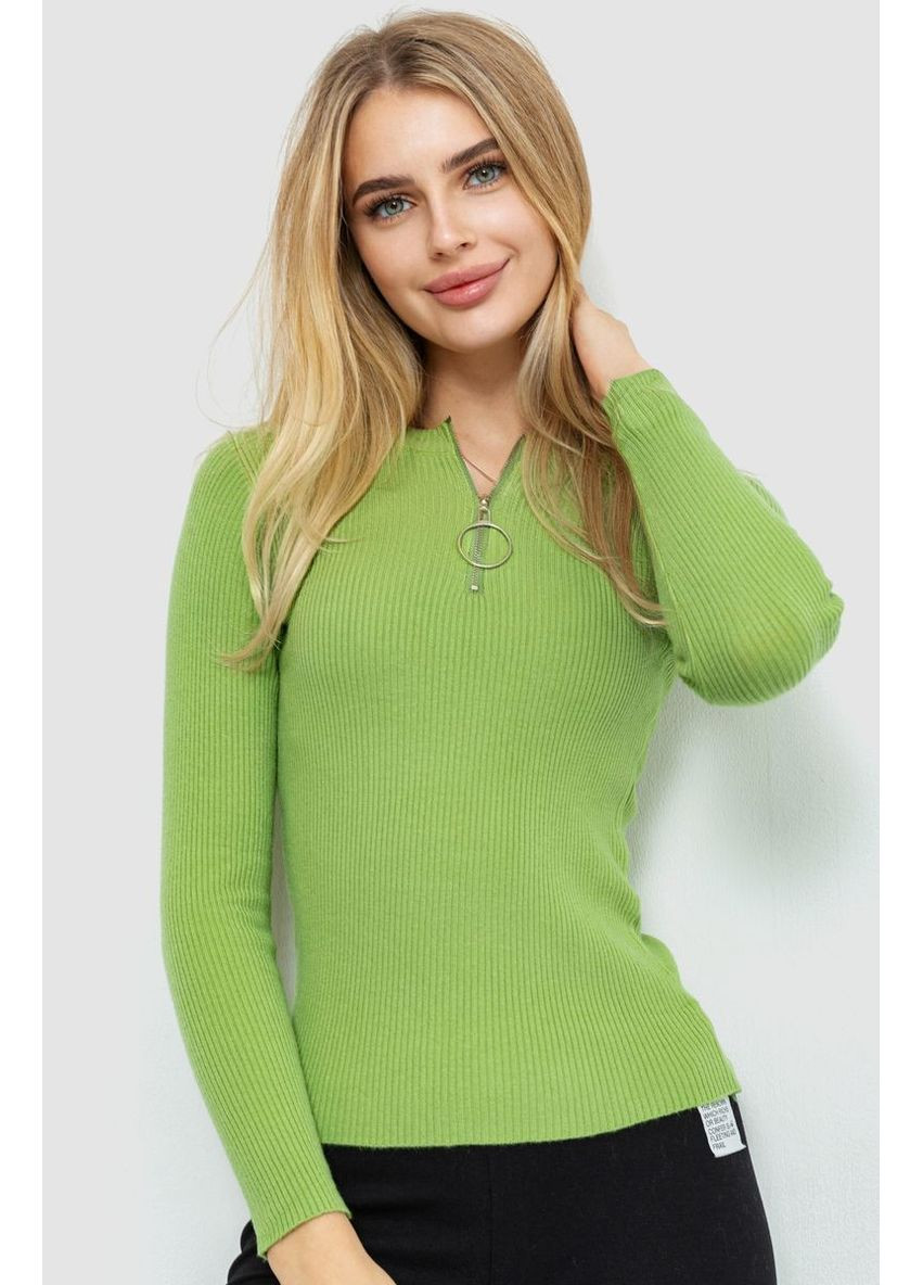 Кофта жіноча на блискавці в рубчик, 204R003 Ager (362220179)