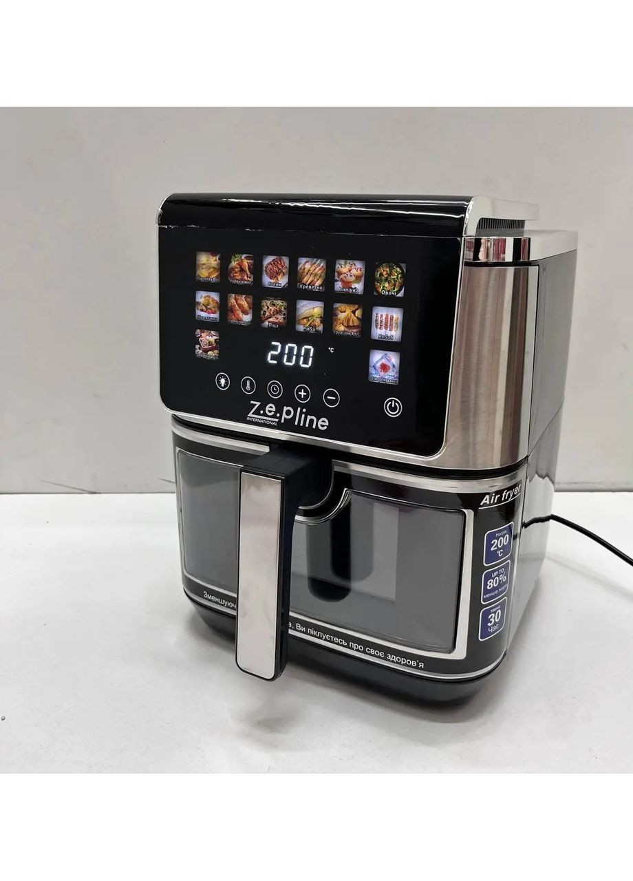 Аэрофритюрница 13 л с двумя тенами 4200 Вт ZP- на 14 программ с силиконовой формой Zepline 00340 (371656971)