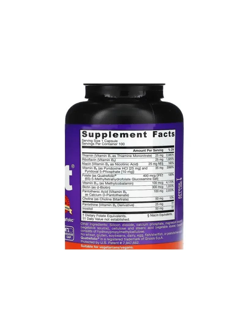 Комплекс витаминов группы В, B-Right,, 100 вегетарианских капсул Jarrow Formulas (361117790)