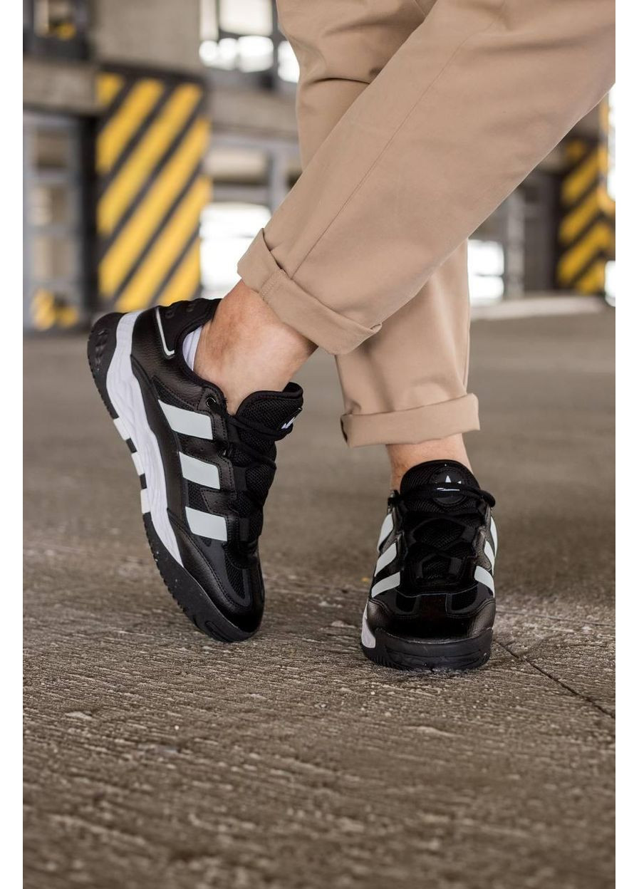 КРОСІВКИ ЖІНОЧІ ADIDAS NITEBALL BLACK WHITE 3.0 АДІДАС НАЙТБОЛ No Brand чорні демісезони (368887918)