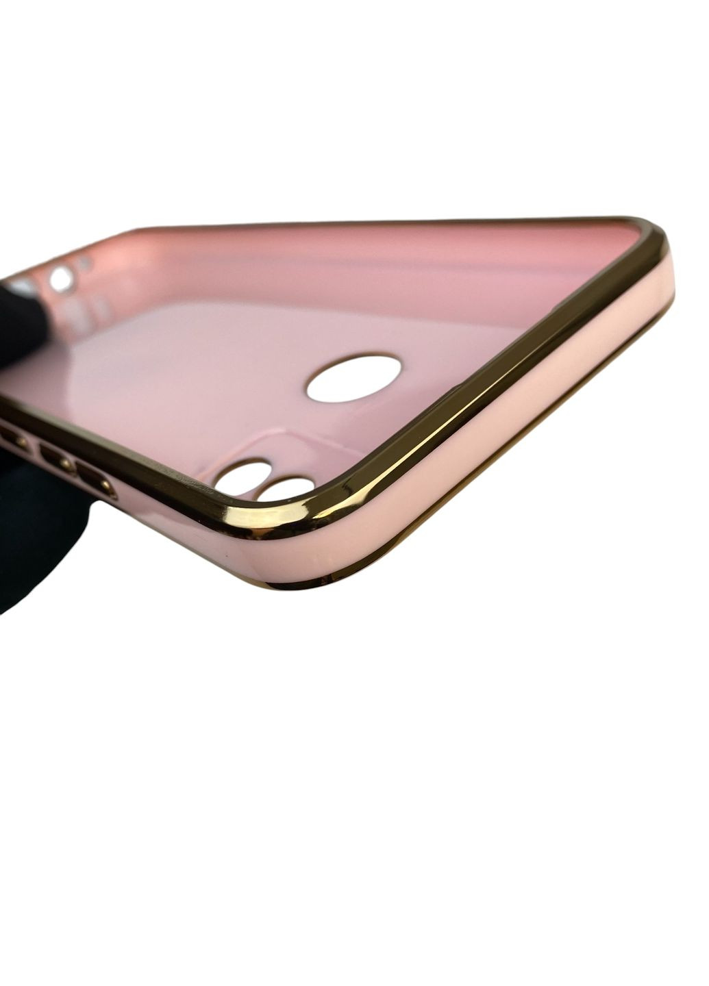 Чехол для Spark 6 Go KE5 с защитой камеры с золотой окантовкой на техно спарк 6 го пудровый gs1 Tecno (366228211)