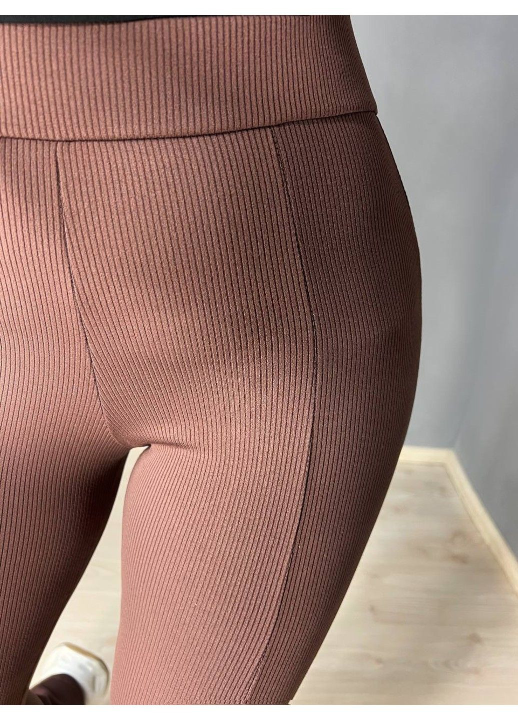 Лосини жіночі 535 з високою посадкою та розрізами кльош коричневі PRENSES (328558803)