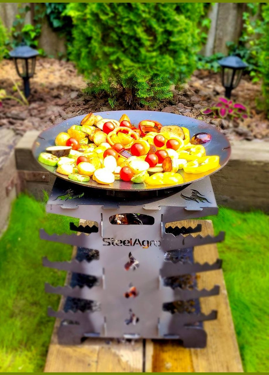 Вертикальный эко мангал Атаман мангал/печь/гриль НЕ КРАШЕНЫЙ Kozak Grill (336380028)