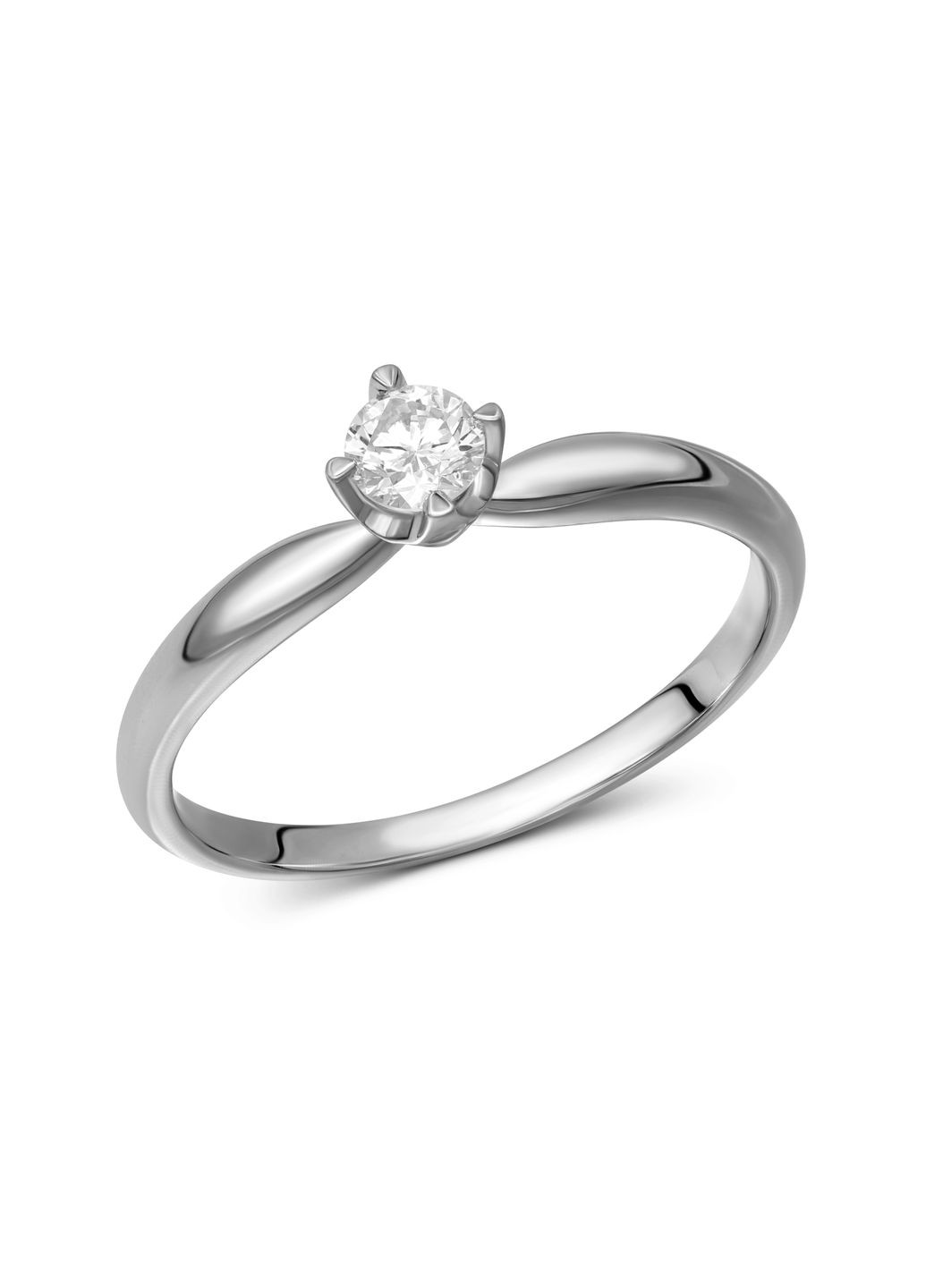 Каблучка з діамантом у білому золоті 1К034ДК-1764 Zarina (333833369)