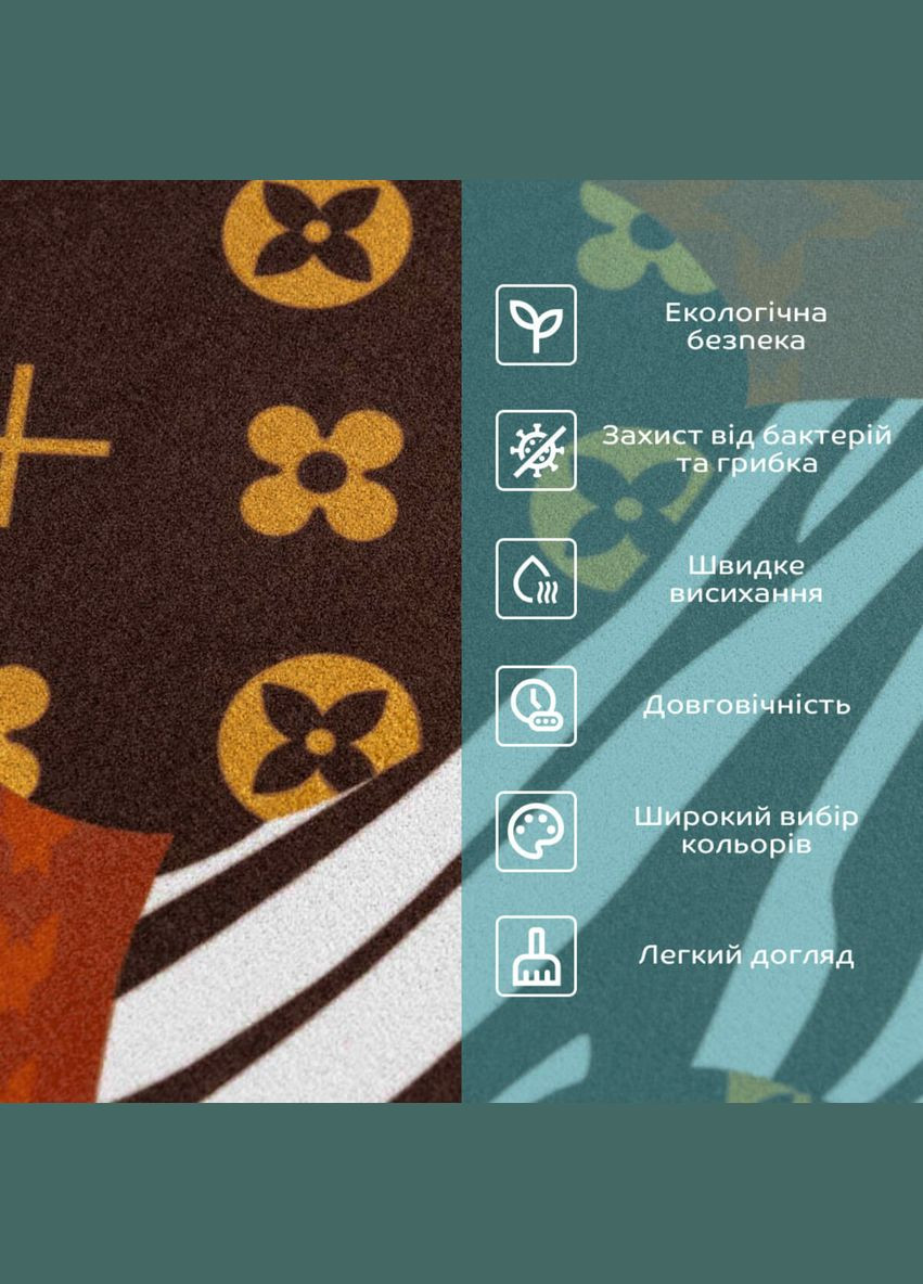 Влагопоглощающий коврик "Happy" 38*58CM*3MM (D) SW-00001565 No Brand (328578945)