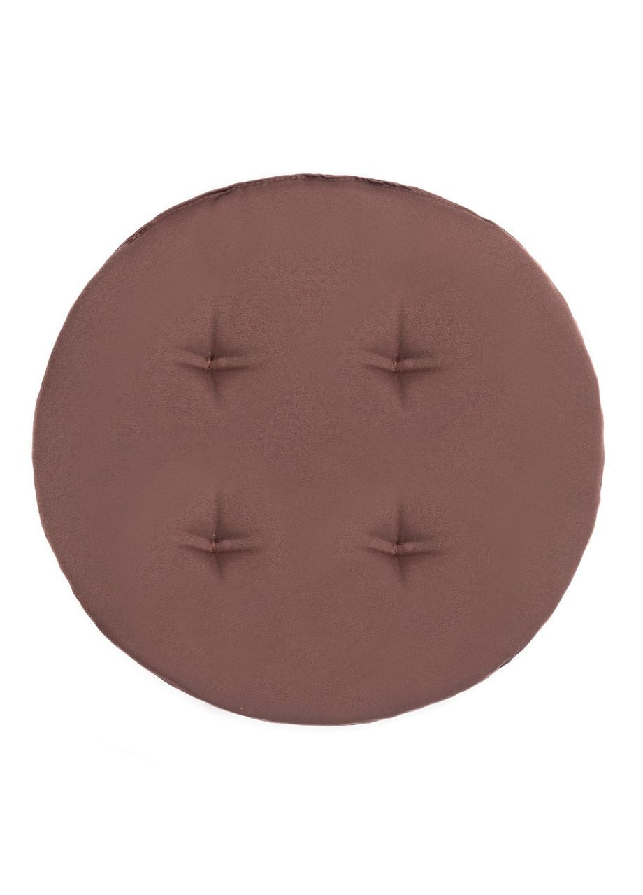 Подушка на стул Ø 35х2 см коричневый No Brand (324831090)