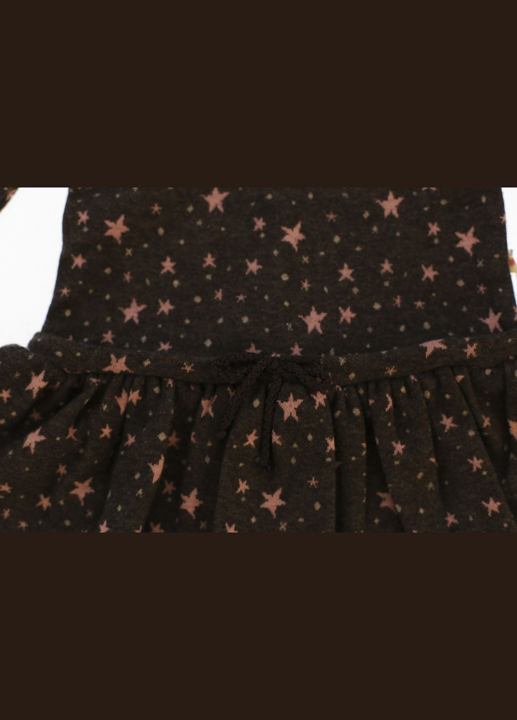 Сіра сукня з довгим рукавом флісова зірочка темно-сіра 98 см (35129) BABYKROHA (317042769)