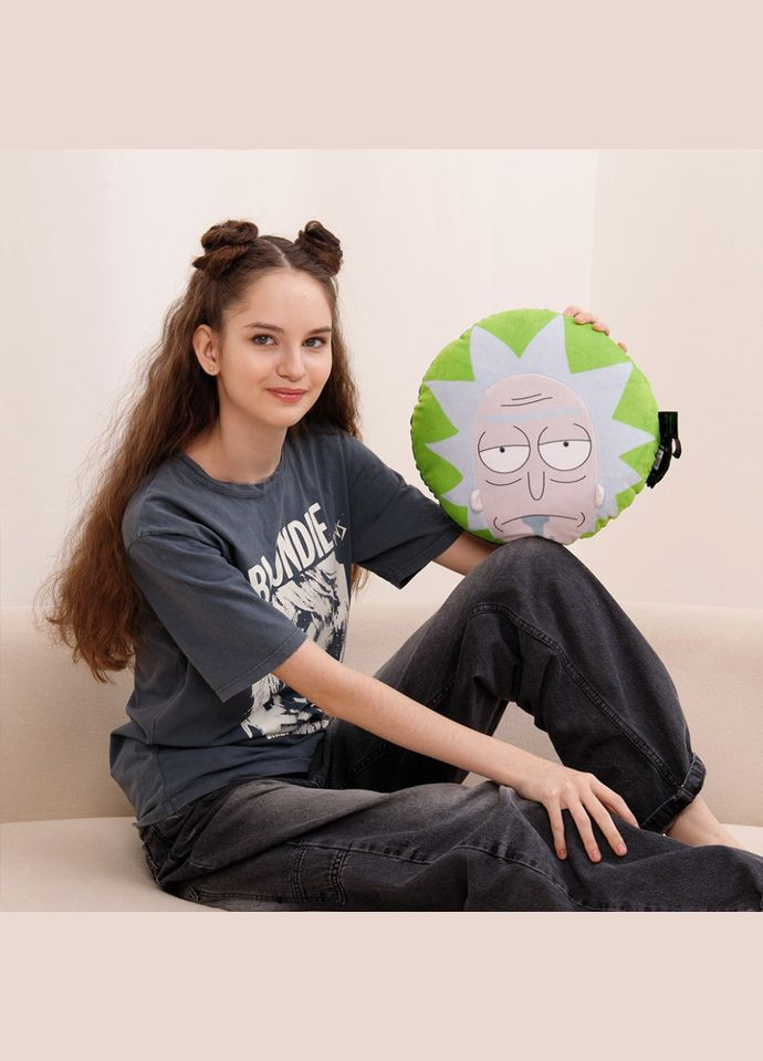 Декоративна подушка обличчя Ріка "Rick and Morty" FRMRIKPIL22GN0003 WP Merchandise (302386441)