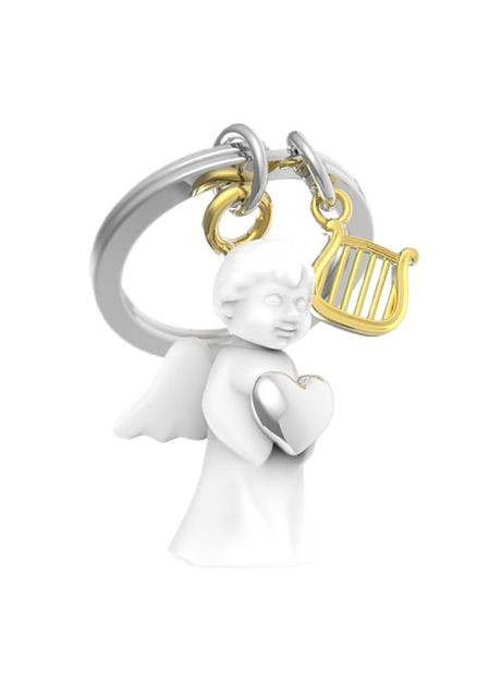 Брелок White Angel and Chrome Heart and Gold Harp (8000020291018) Metalmorphose (367059735)