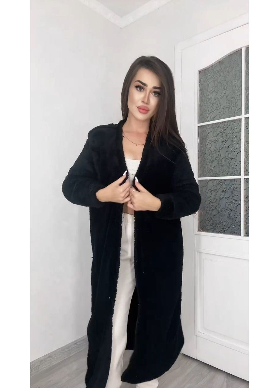 Черный демисезонный кардиган MonCher