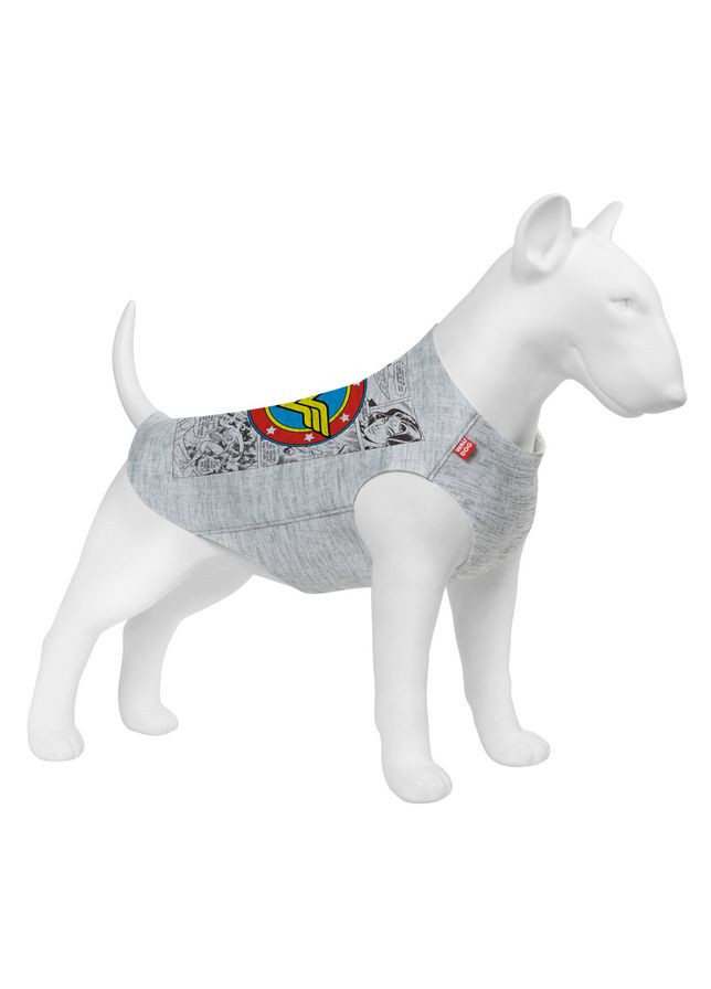 Майка для собак Clothes рисунок "Чудо-женщина комикс",, B 54-60 см, С 33-38 см WAUDOG (363198732)